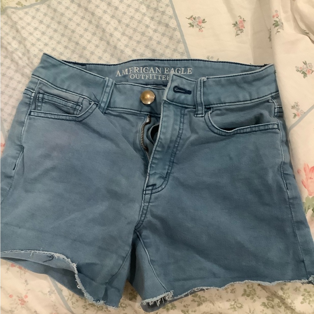 American Eagle Outfitters Light Blue Jean Shorts